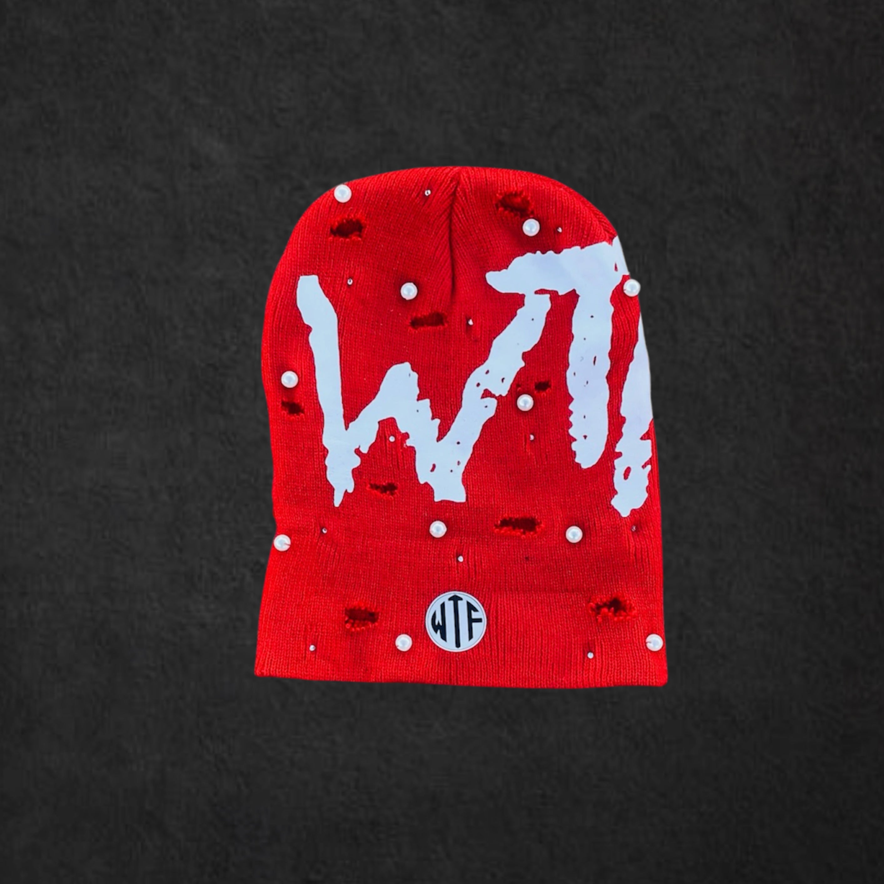 RED SPACE FITS X WTF ROCKSTAR BEANIE