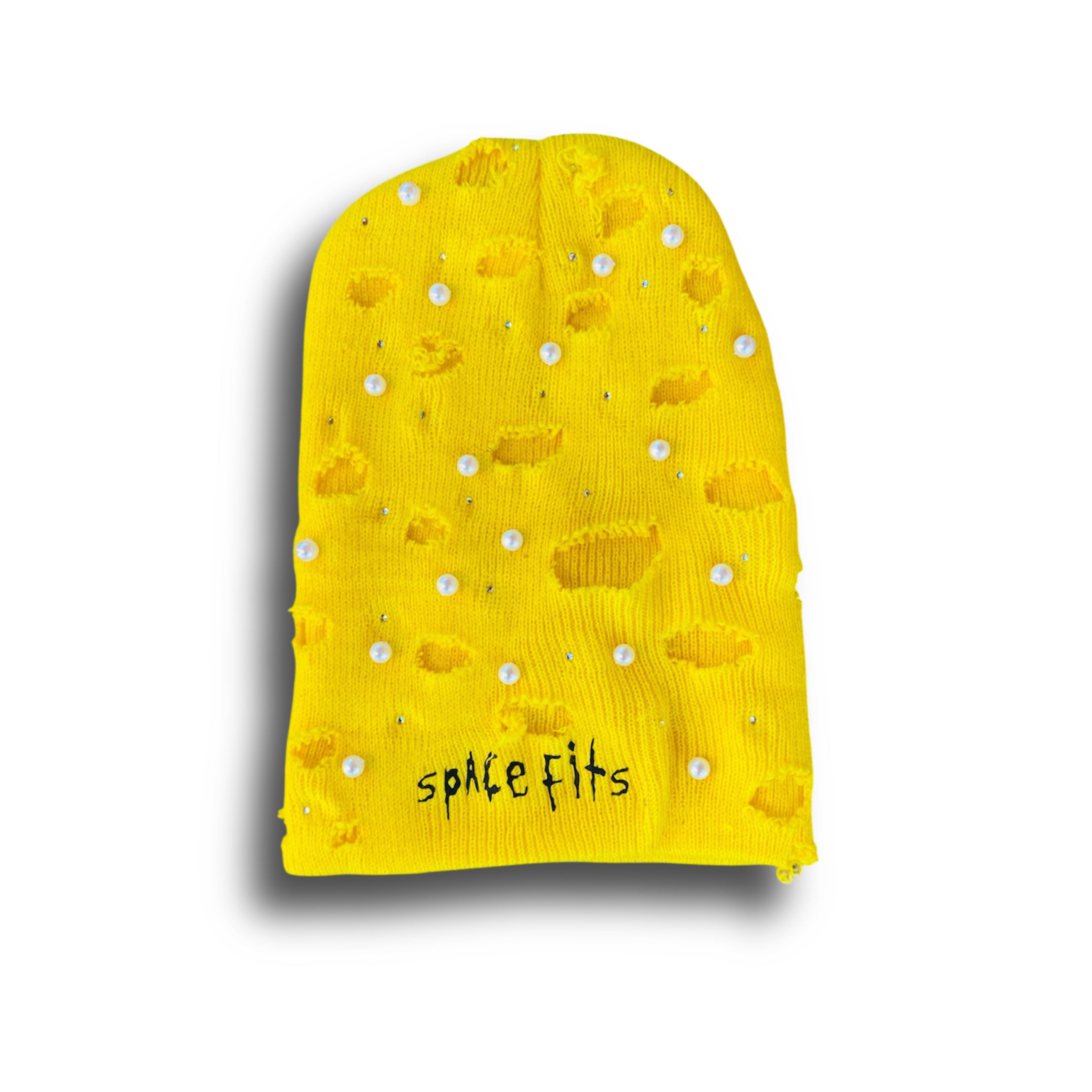 YELLOW ROCKSTAR BEANIE