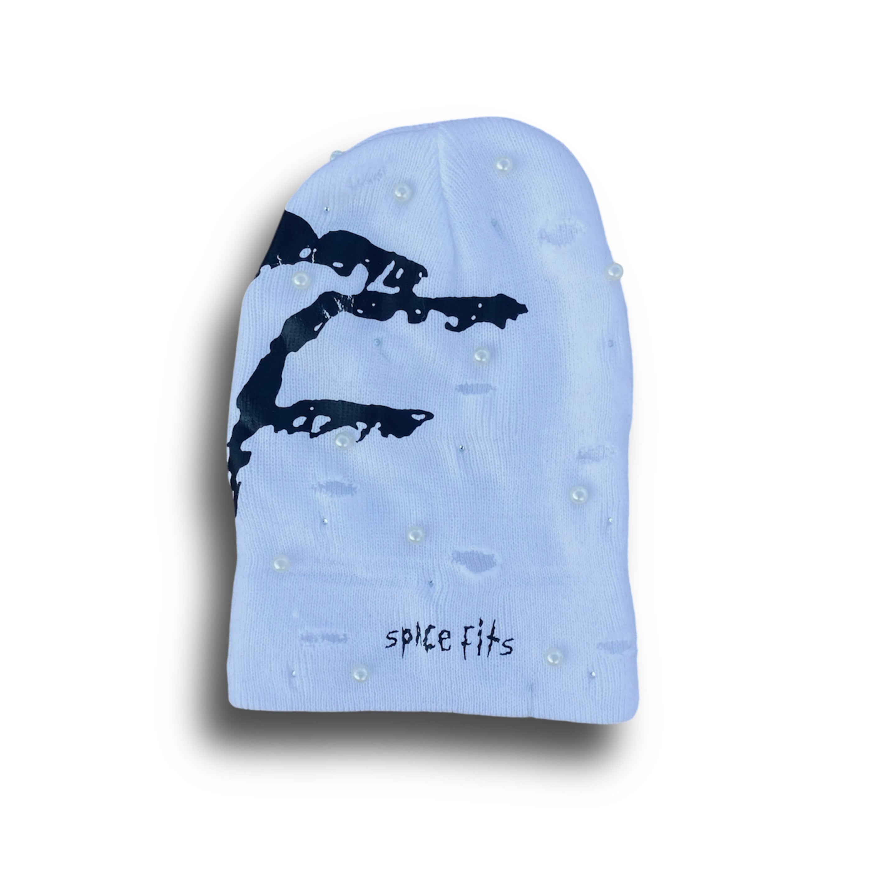 WHITE WTF X SPACE FITS ROCKSTAR BEANIE