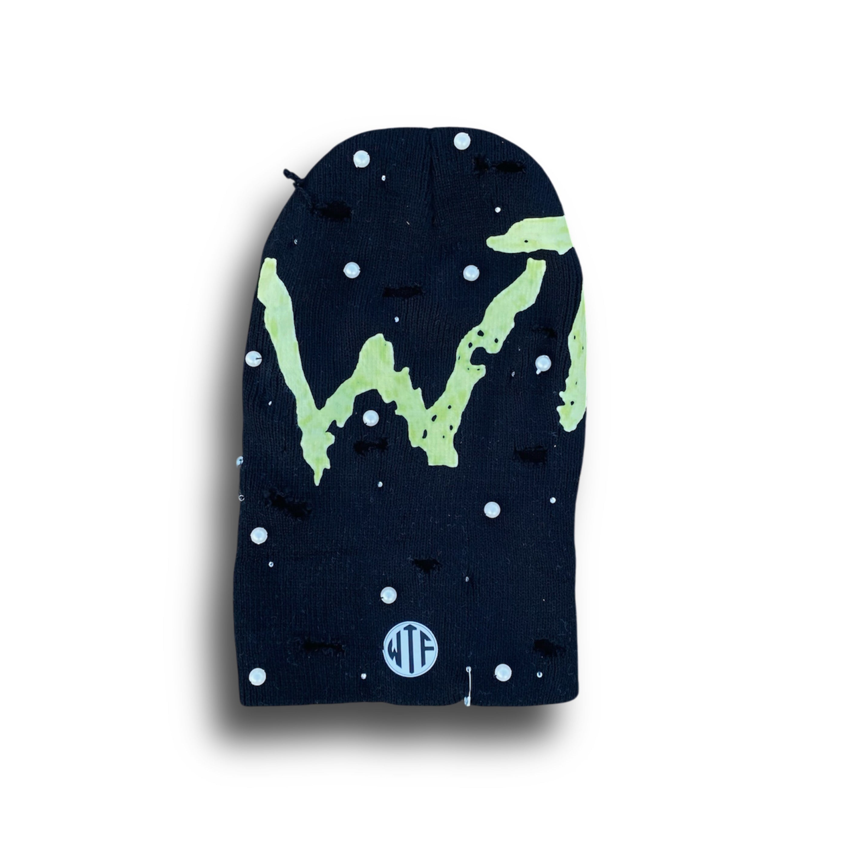 SLIME GREEN WTF X SPACE FITS ROCKSTAR BEANIE