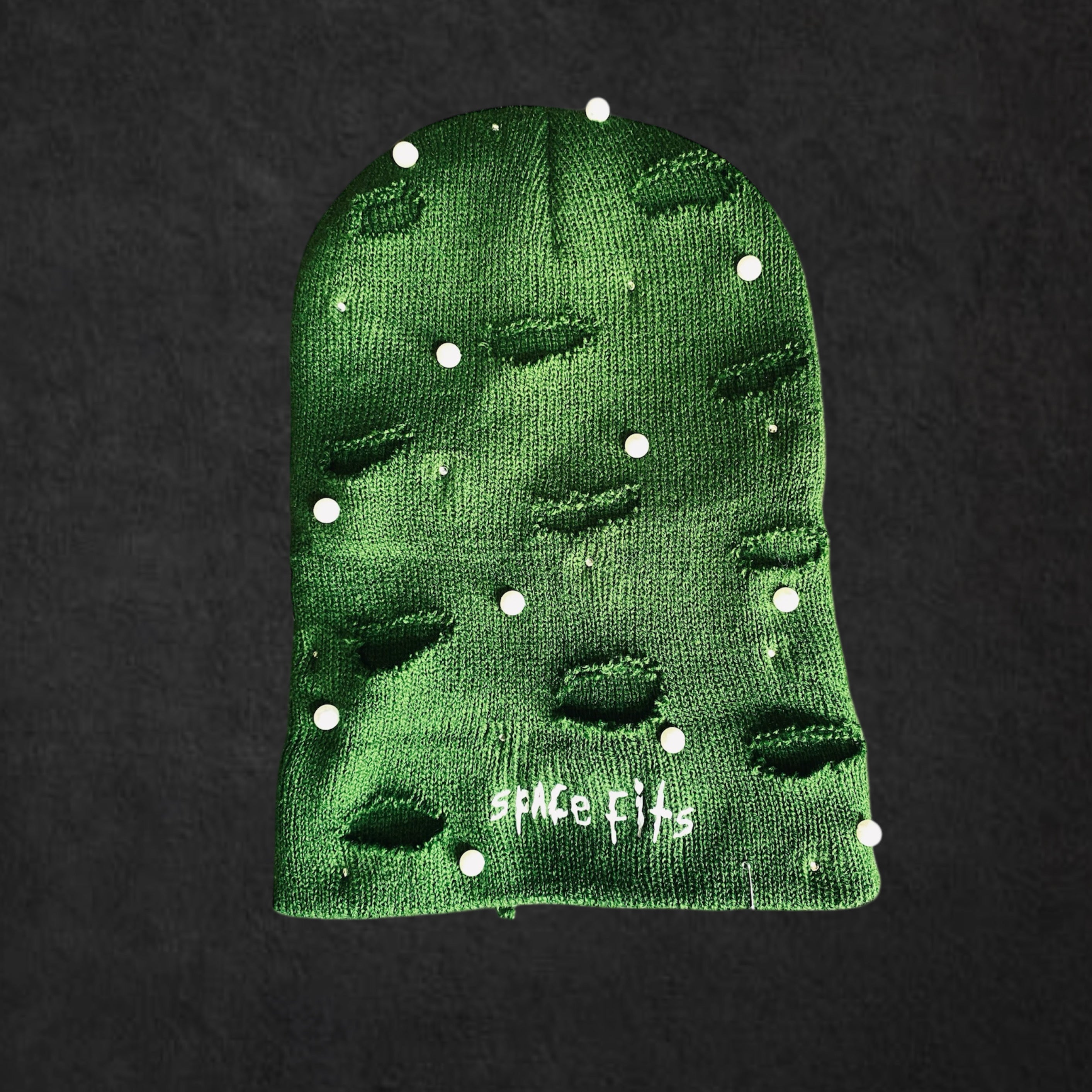 ARMY GREEN ROCKSTAR BEANIE