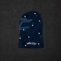 BLACK PRINT SPACE FITS X WTF ROCKSTAR BEANIE