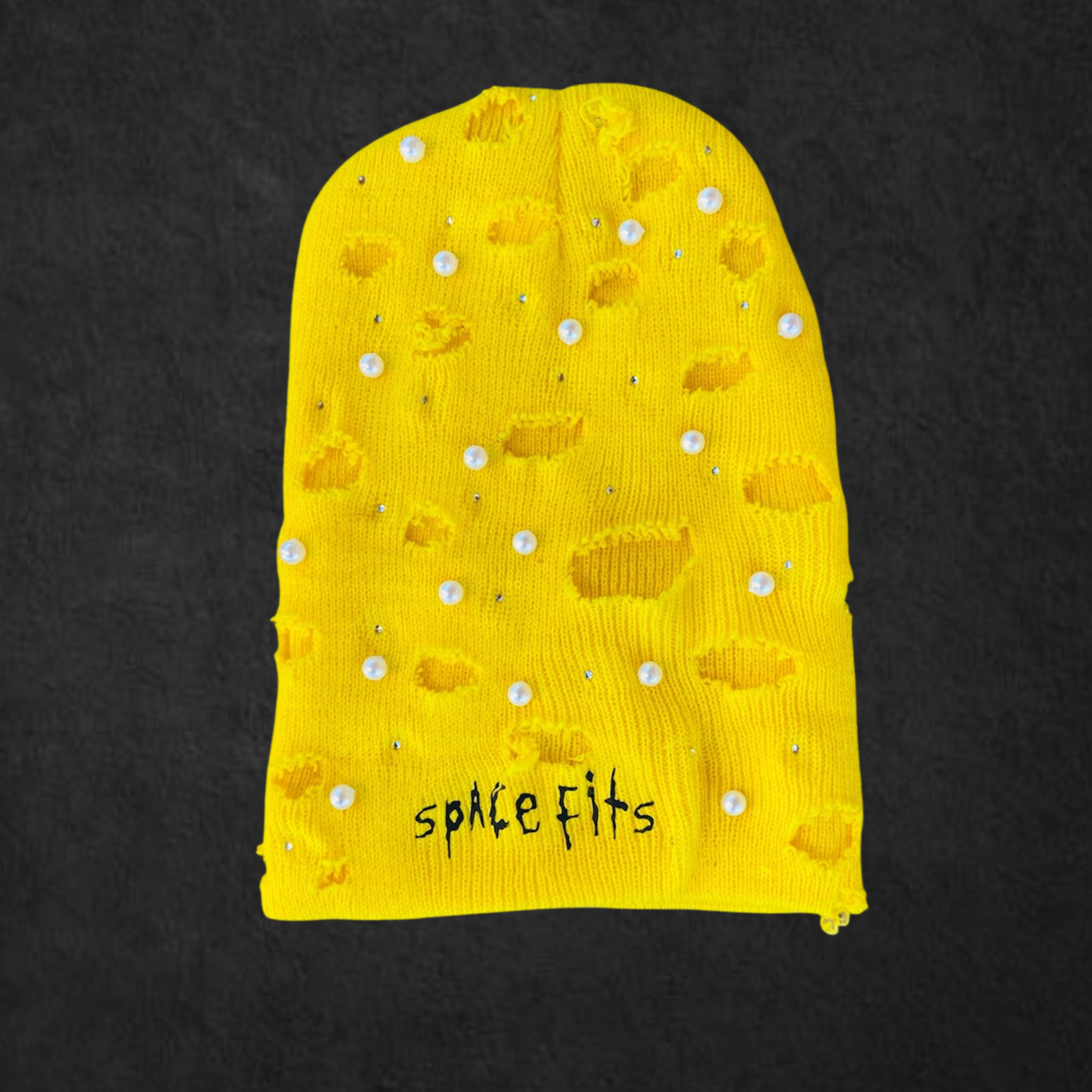 YELLOW ROCKSTAR BEANIE