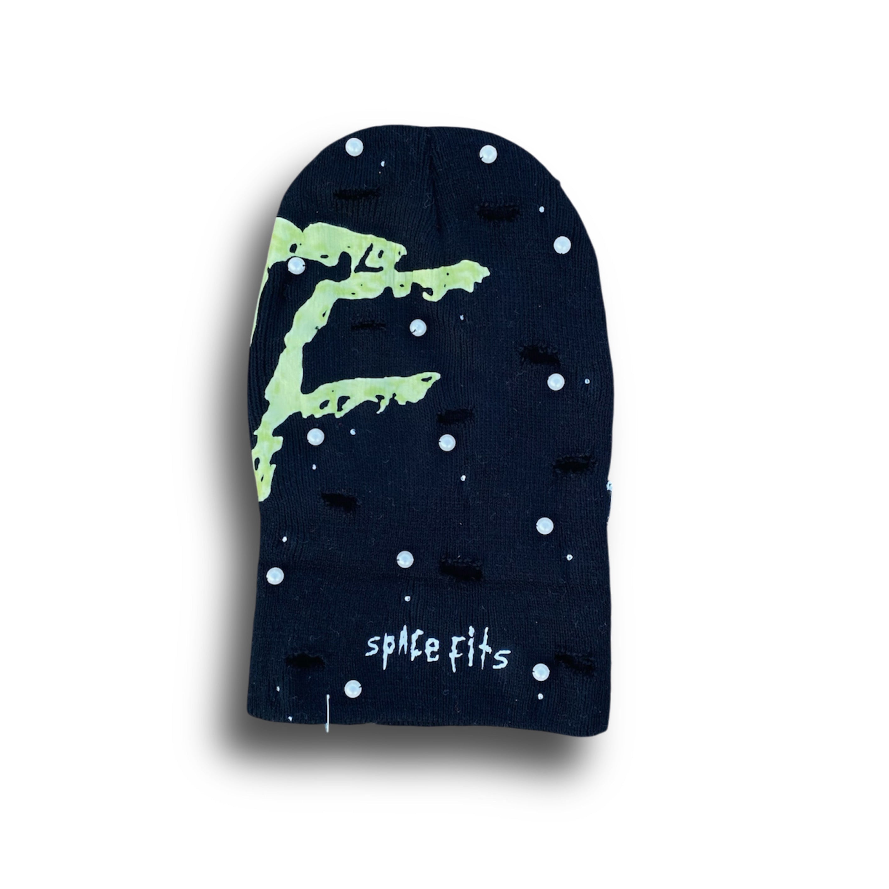 SLIME GREEN WTF X SPACE FITS ROCKSTAR BEANIE