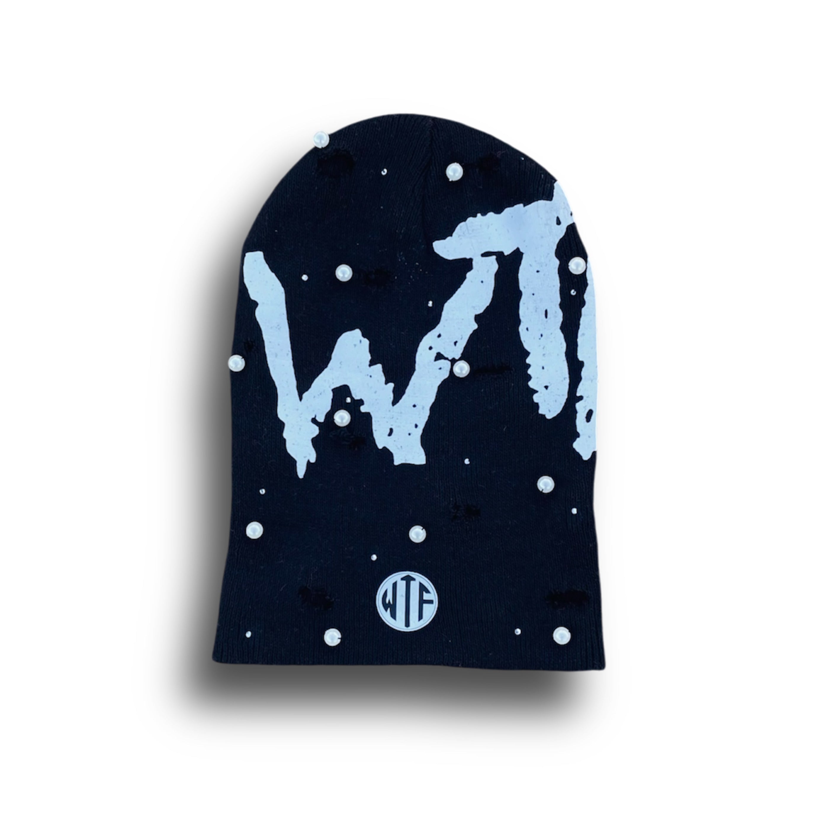 BLACK WTF X SPACE FITS ROCKSTAR BEANIE