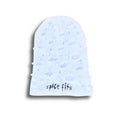 WHITE ROCKSTAR BEANIE