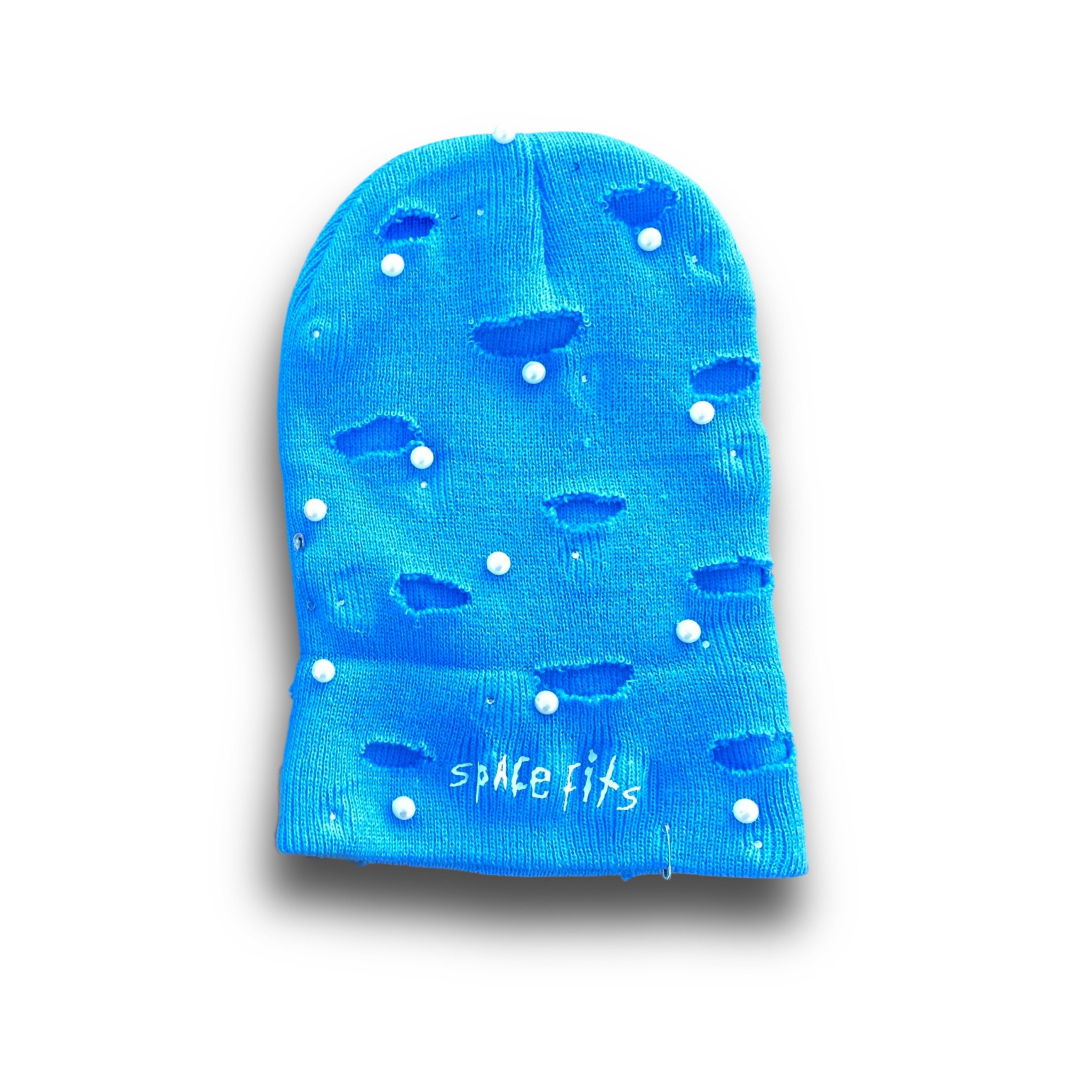 BLUE ROCKSTAR BEANIE