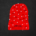 RED ROCKSTAR BEANIE