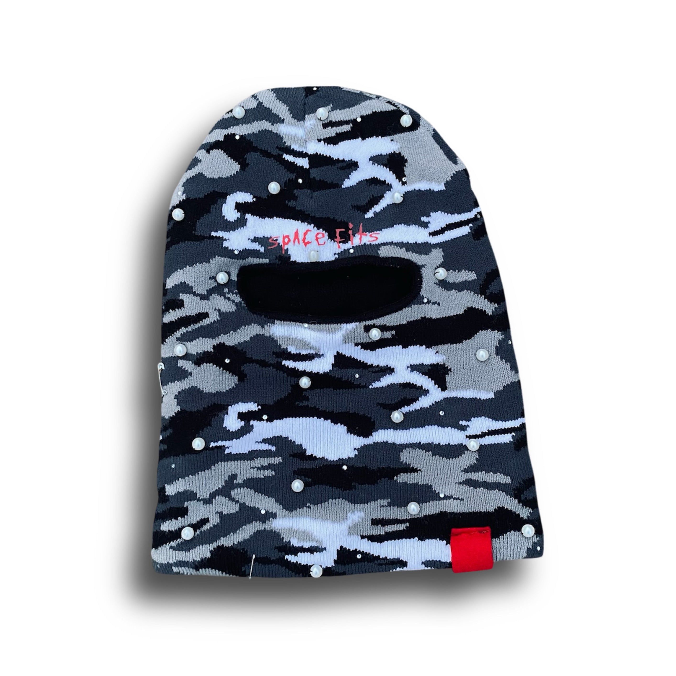 SNOW WHITE CAMO SKI MASK