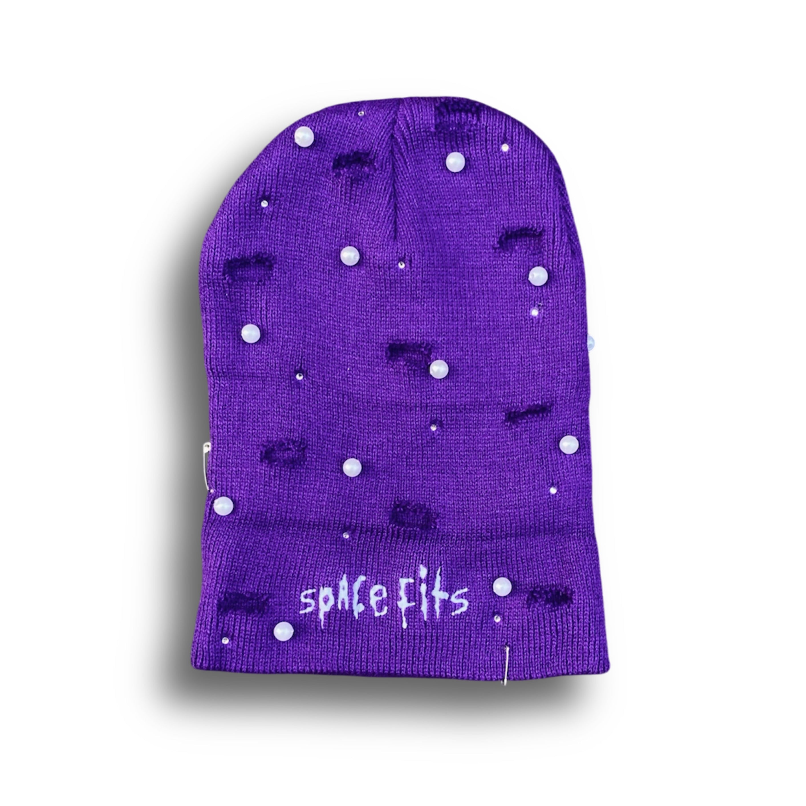 PURPLE ROCKSTAR BEANIE