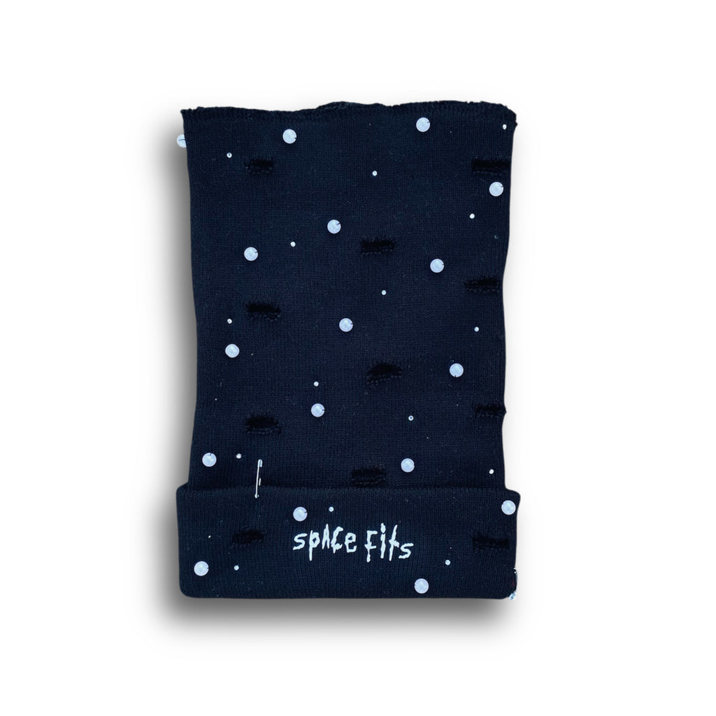 BLACK SPACE FITS X YUCK FOU SLOUCHY BEANIE