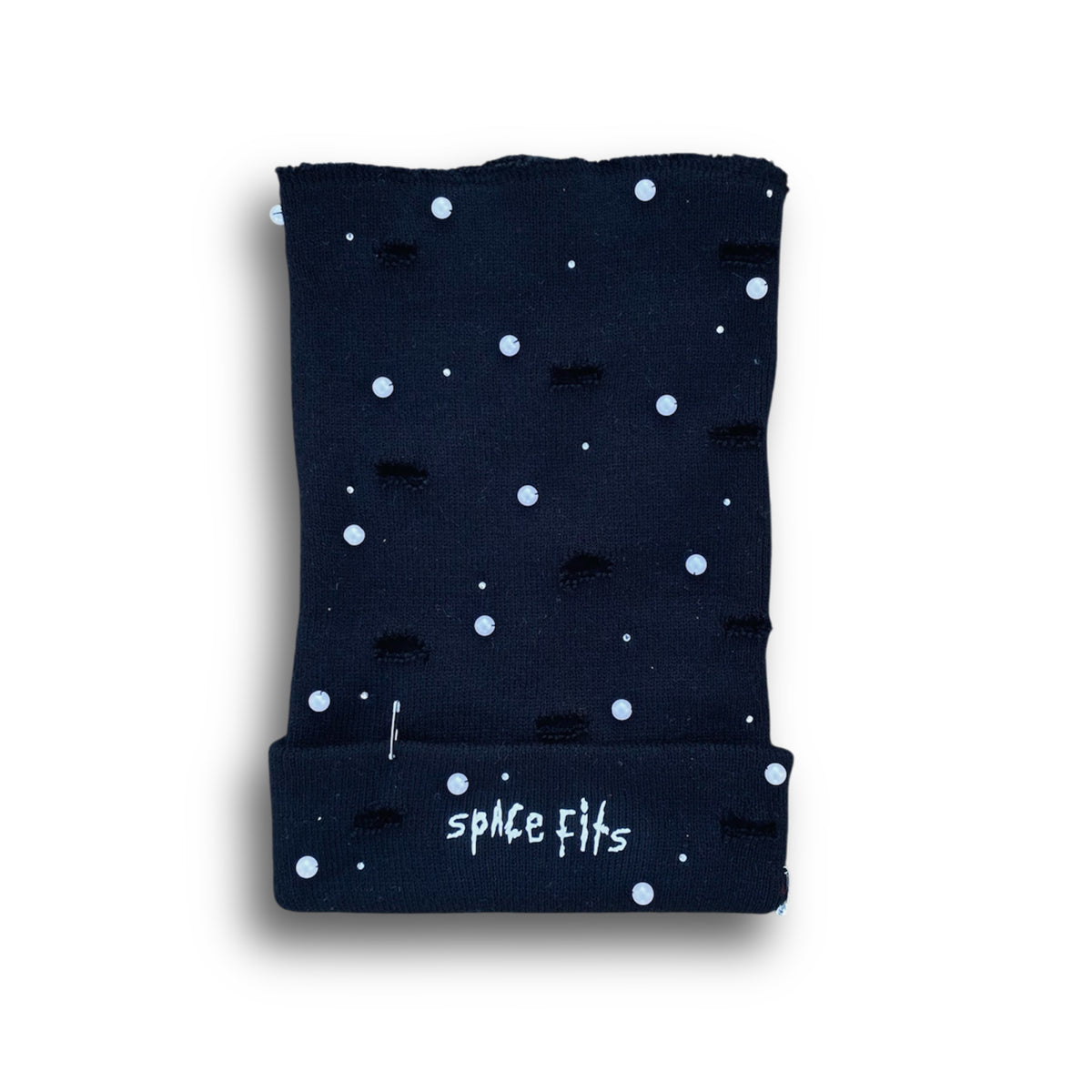 BLACK SPACE FITS X YUCK FOU SLOUCHY BEANIE