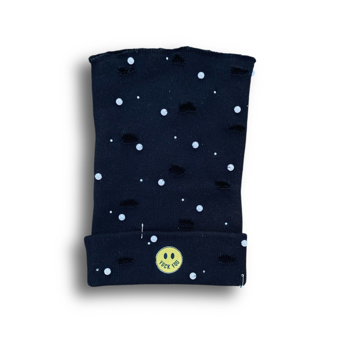 BLACK SPACE FITS X YUCK FOU SLOUCHY BEANIE