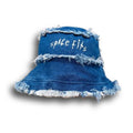 BLUE DENIM INSIDE OUT BUCKET HAT